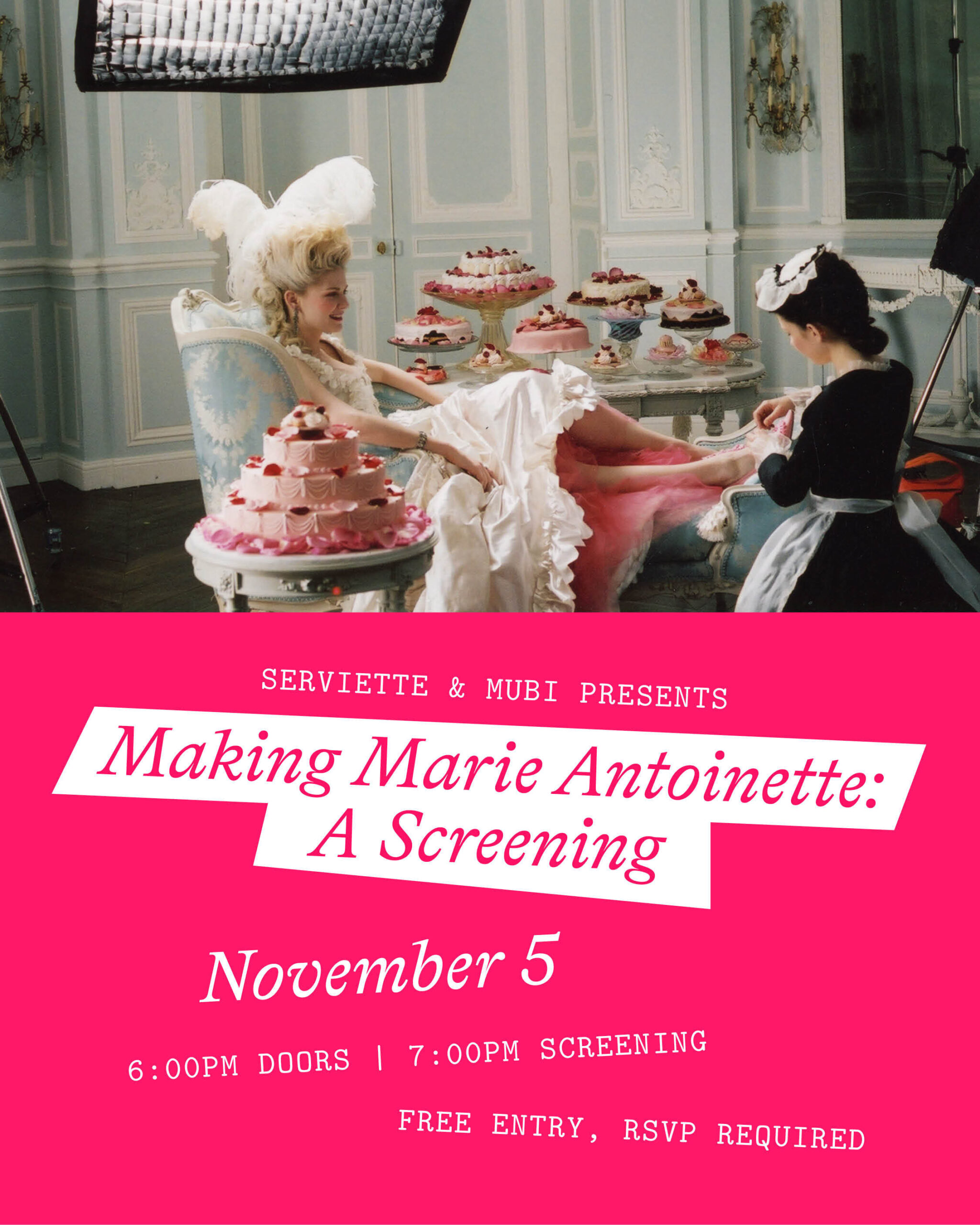 Poster for MUBI x Serviette present: Making Marie Antoinette