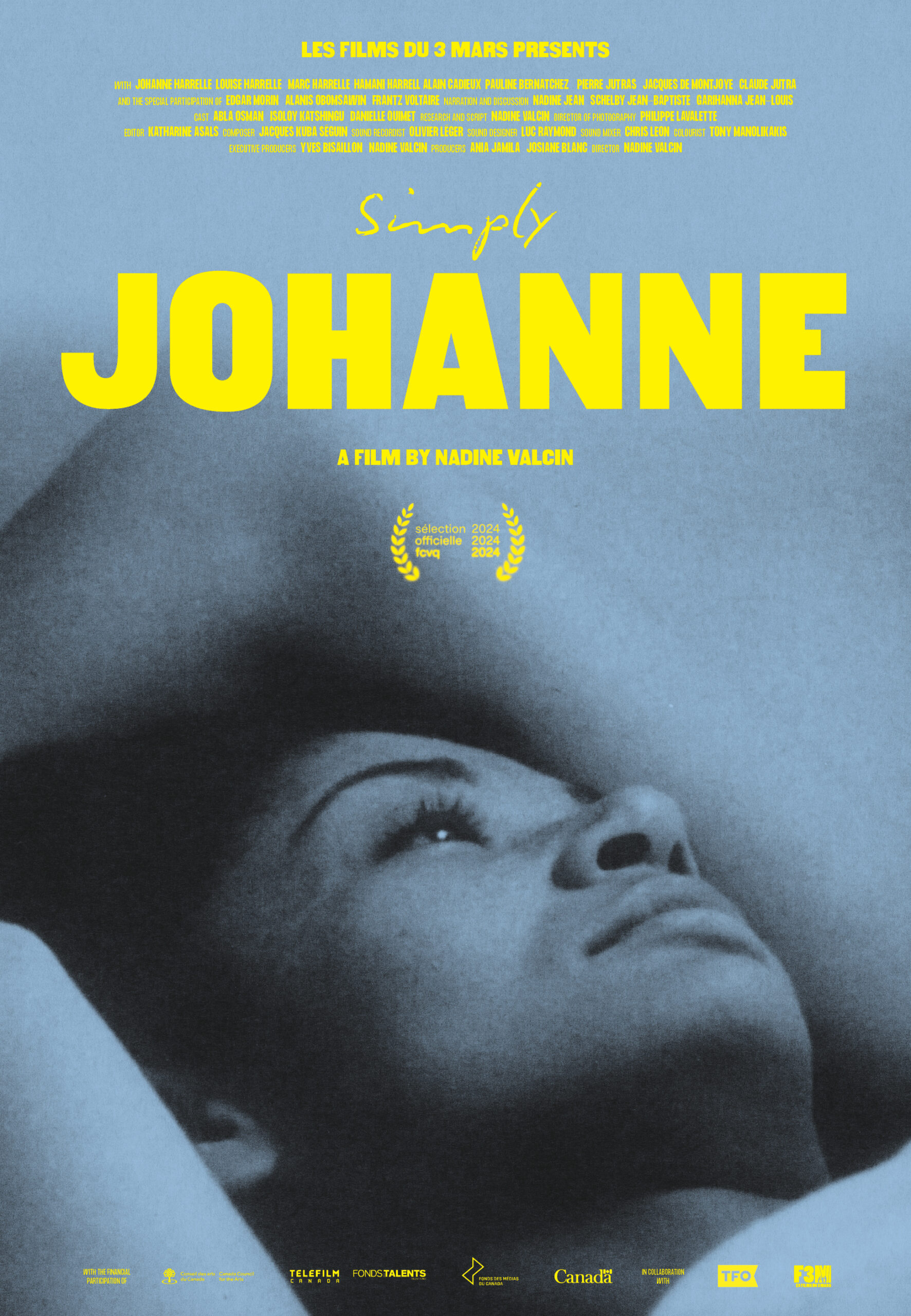 Poster for Les Films Du 3 Mars Presents: Simply Johanne