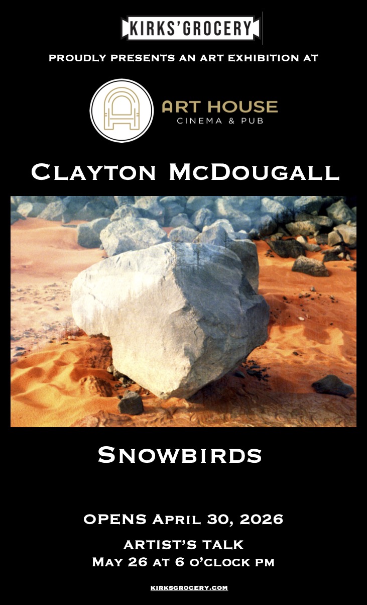 Poster for Clayton McDougal Artist Talk