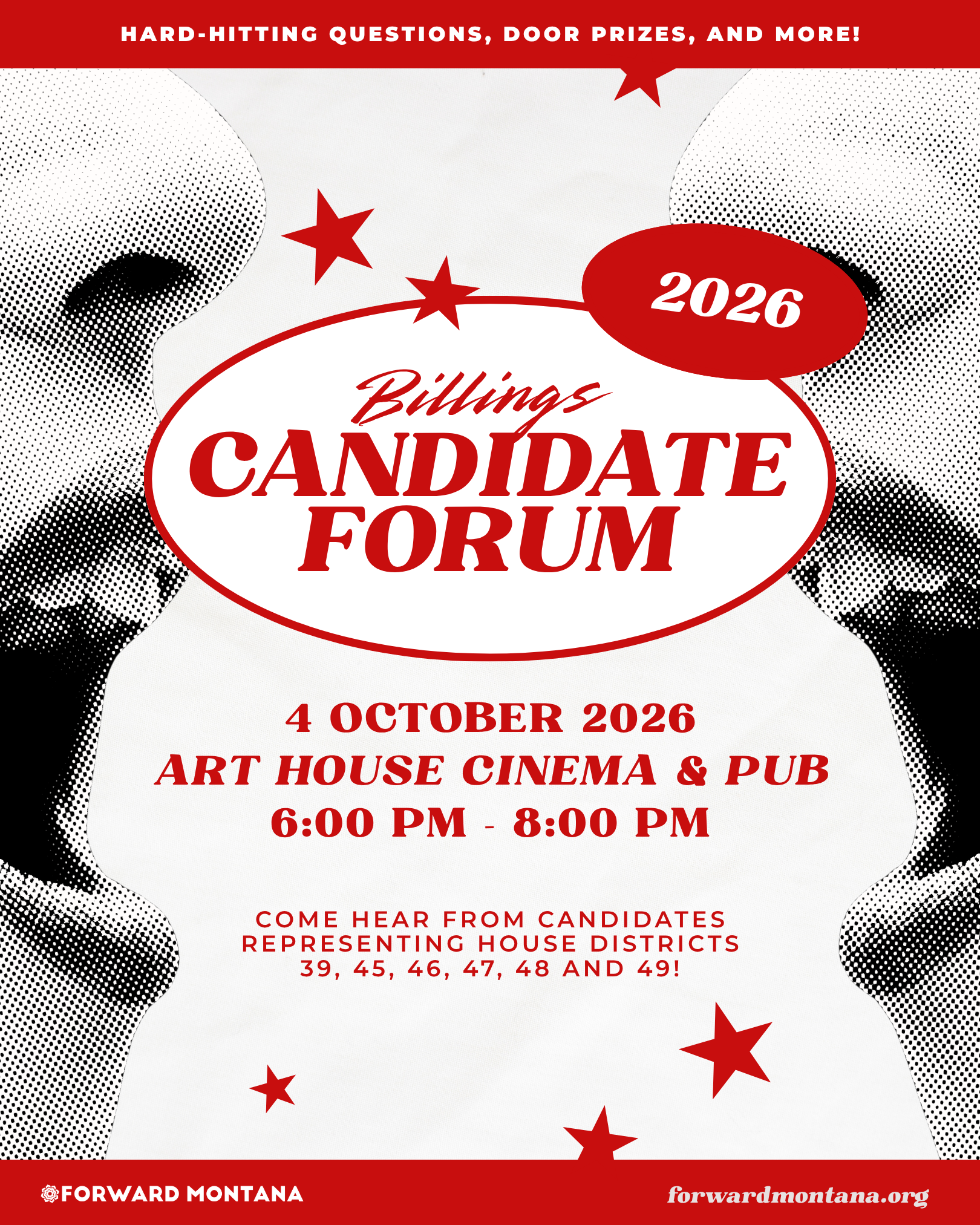 Poster for Billings 2026 Legislative House Candidate Forum