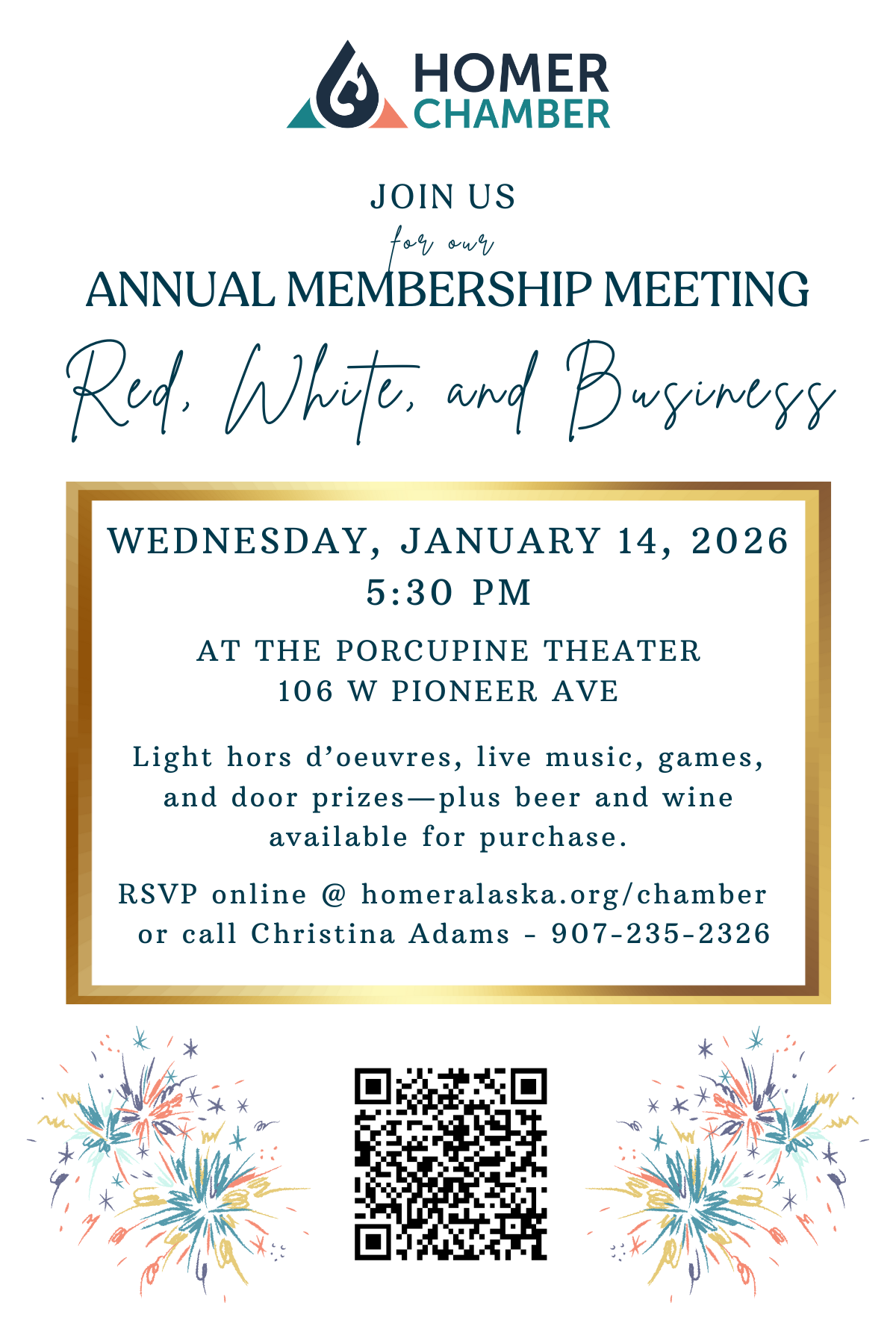 Poster for Chamber of Commerce-Annual Membership Meeting