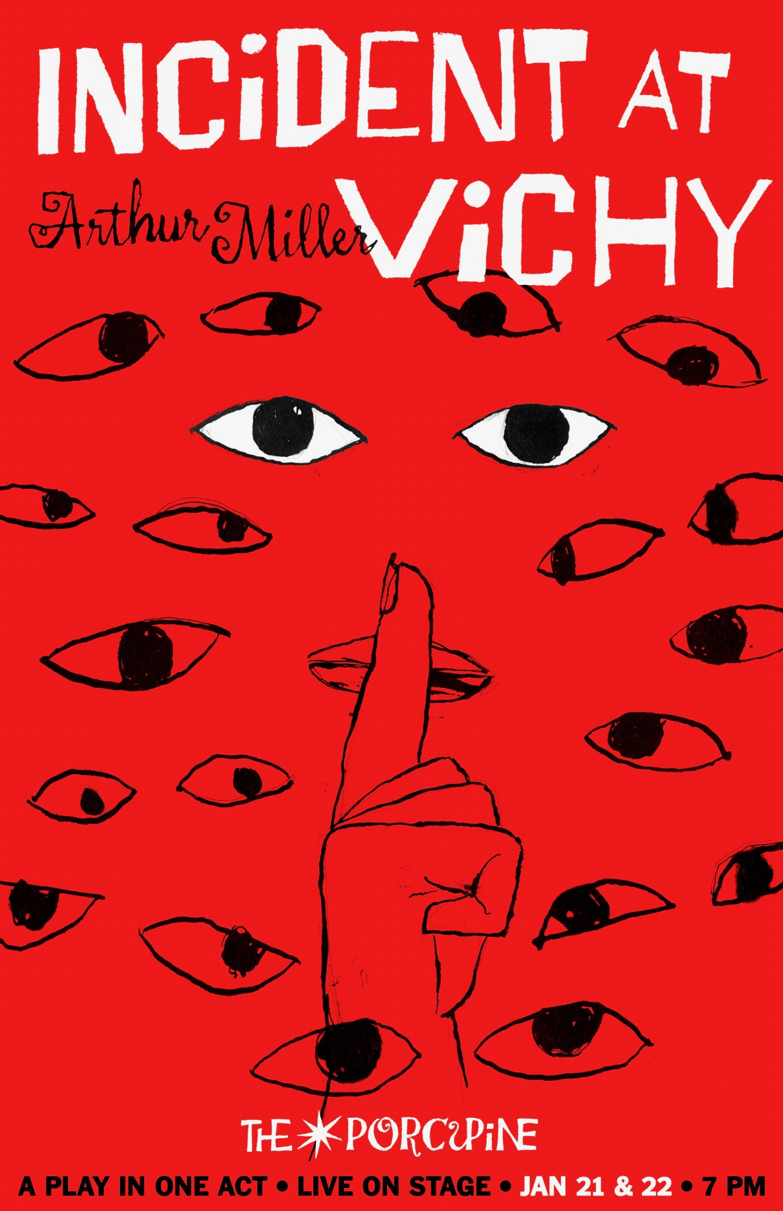 Poster for Incident at Vichy by Arthur Miller