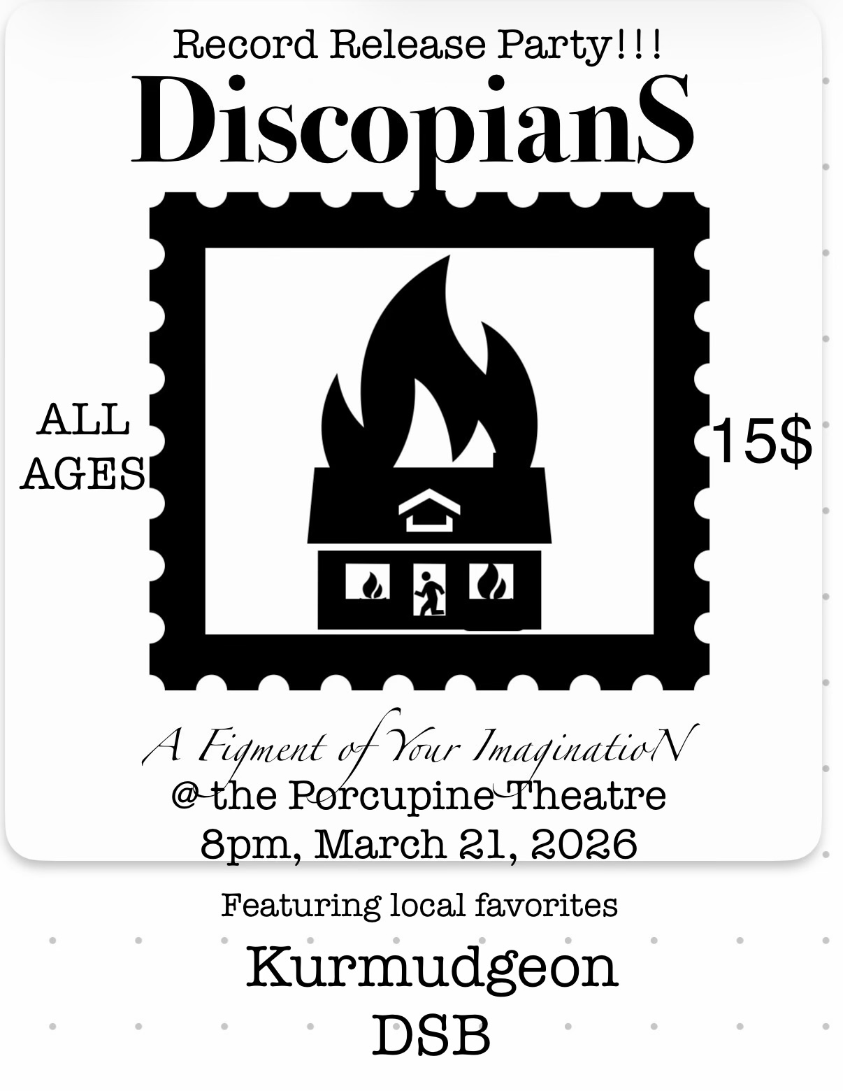Poster for Discopians-Record Release Party
