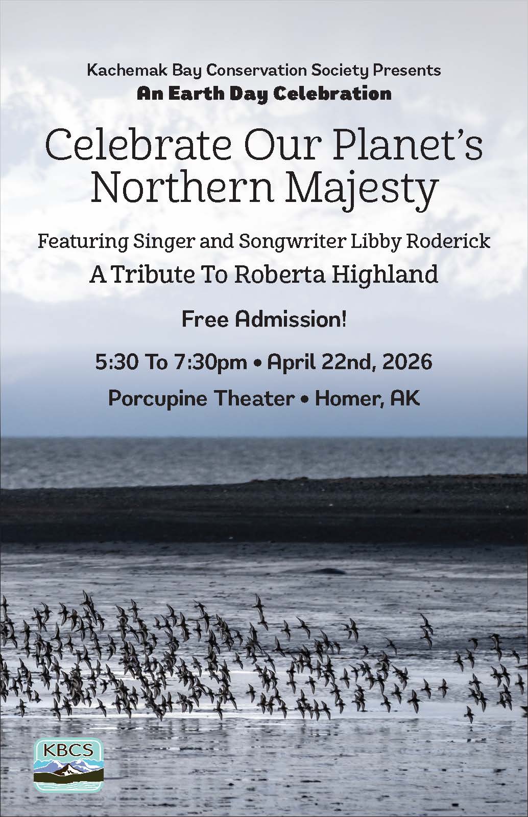 Poster for Kachemak Bay Conservation Society’s Earth Day Celebration