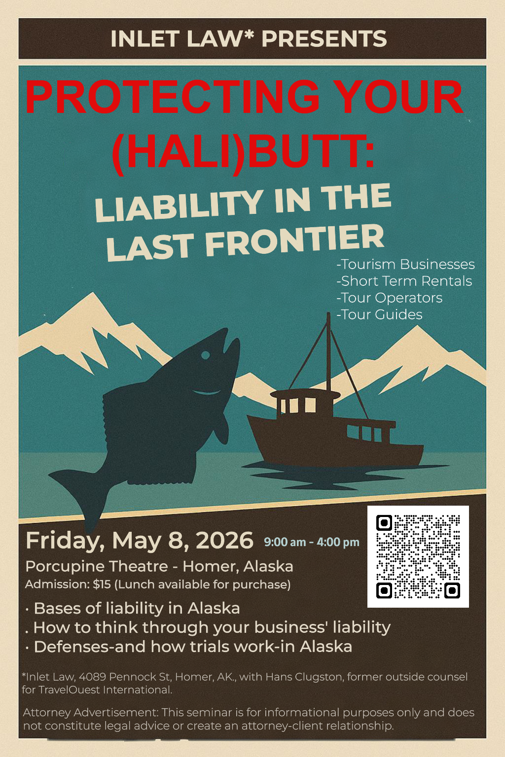 Poster for Protecting your (Hali)butt: Liability in the Last Frontier