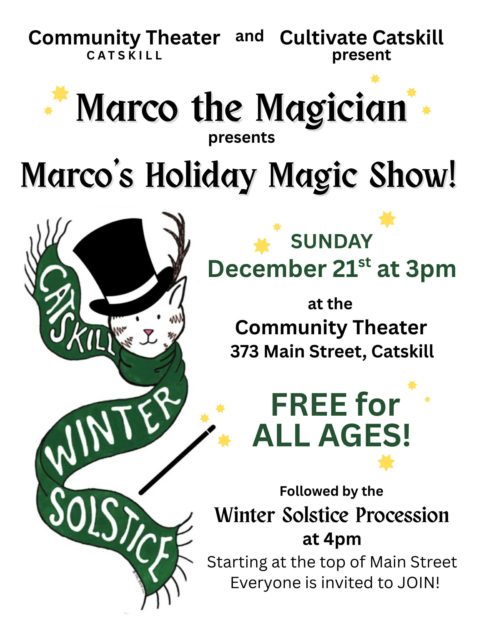 Poster for Marco’s Holiday Magic Show