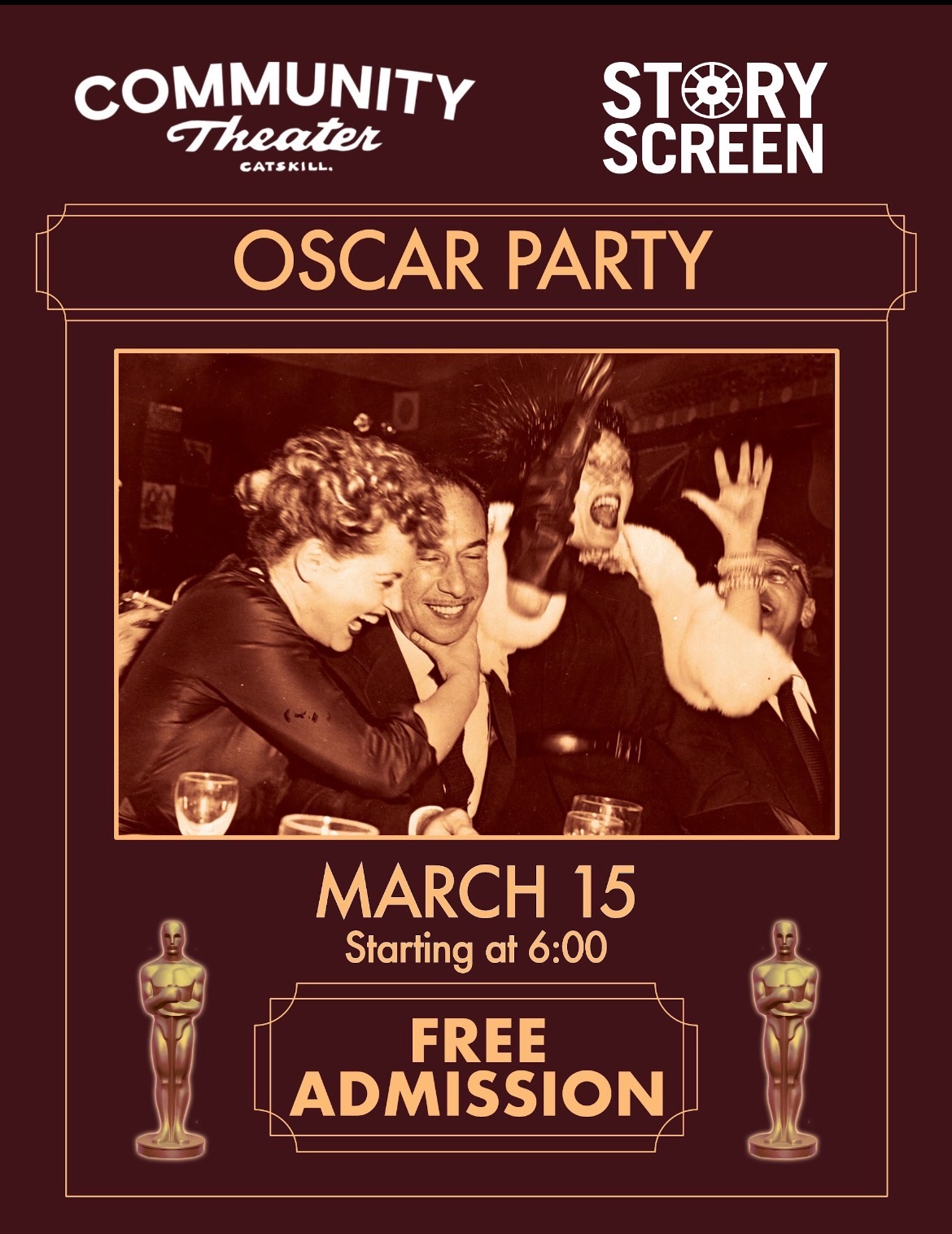 Poster for Oscar Watch Party