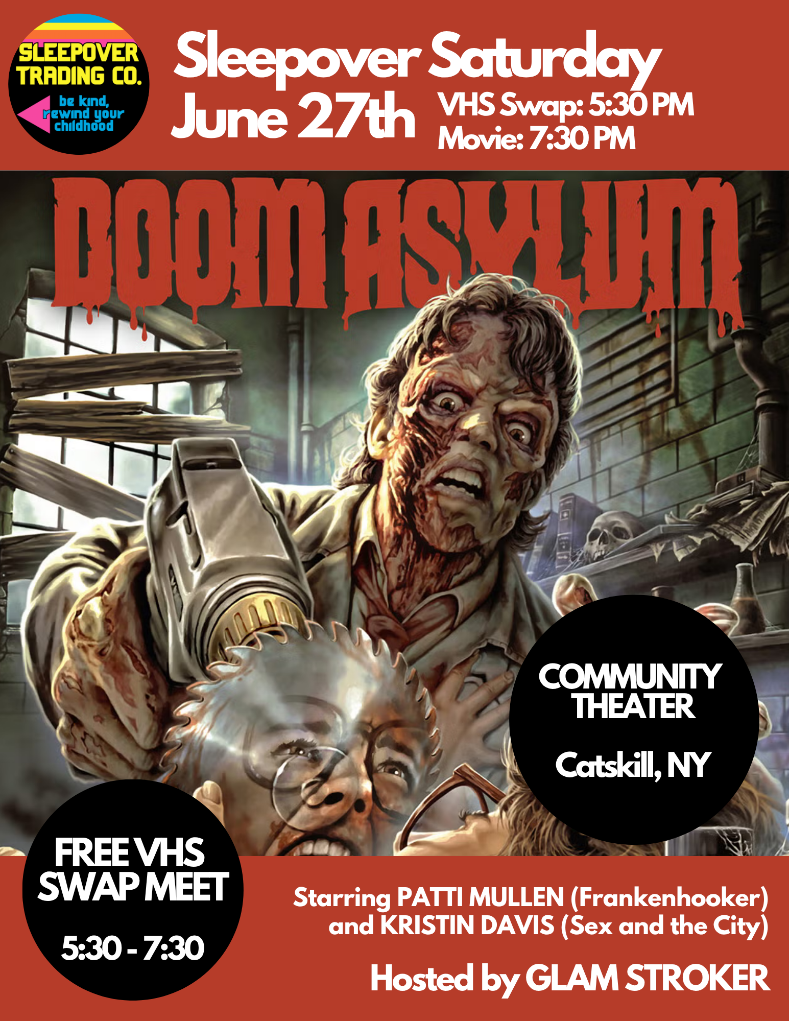 Poster for Doom Asylum (Sleepover Saturday)