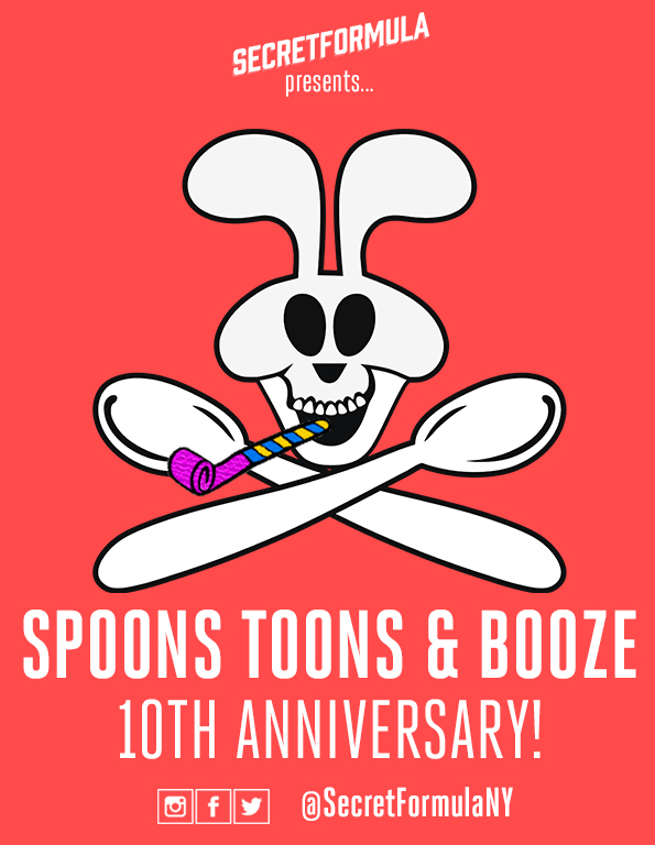 Poster for Spoons Toons & Booze 10th Anniversary Special