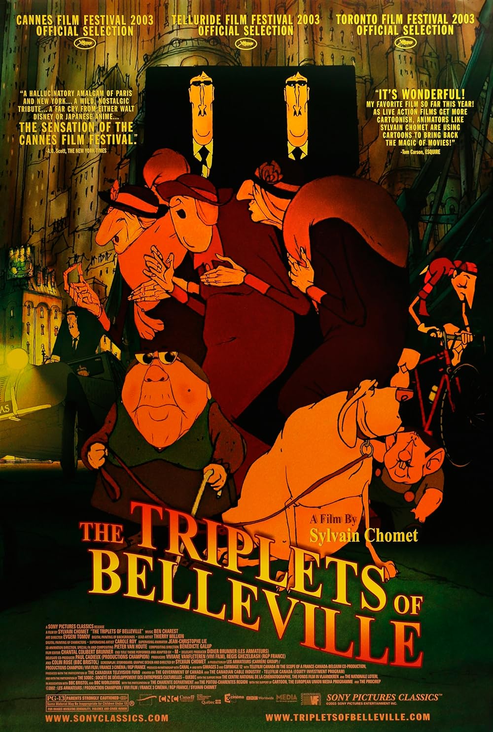 Poster for The Triplets of Belleville