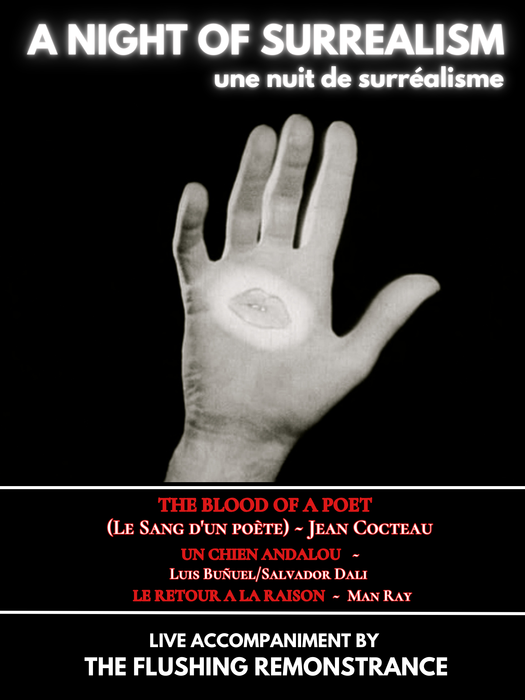 Poster for Live Sound Cinema: A Night of Surrealism