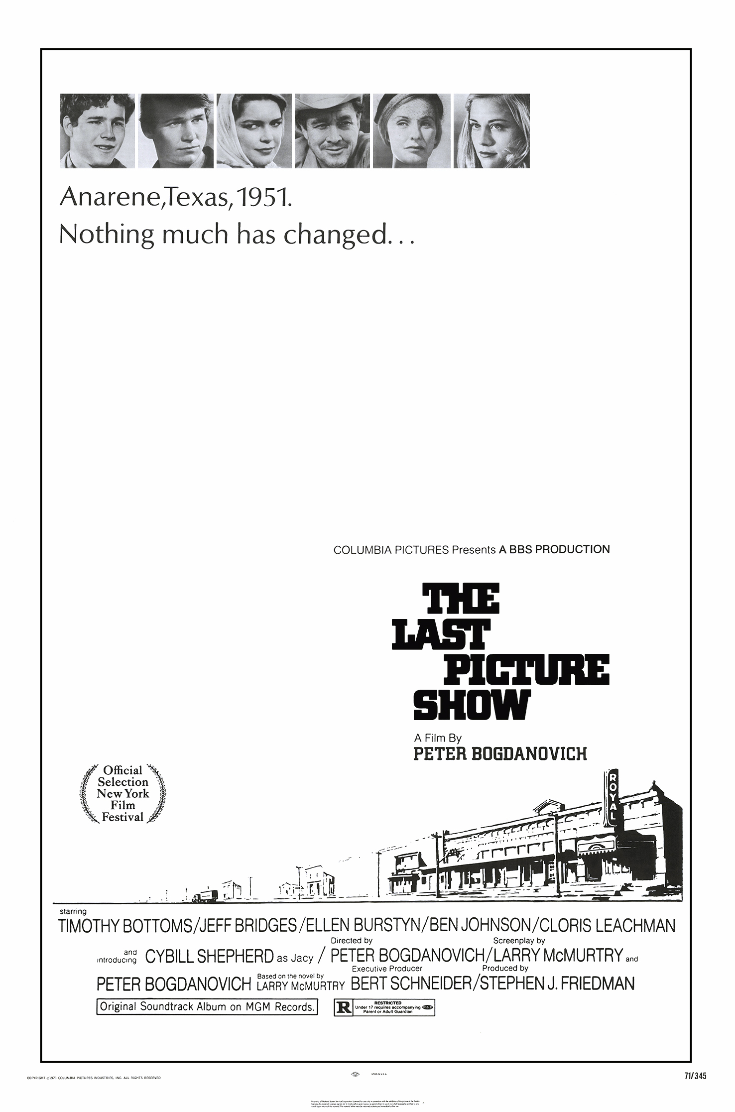 Poster for The Last Picture Show