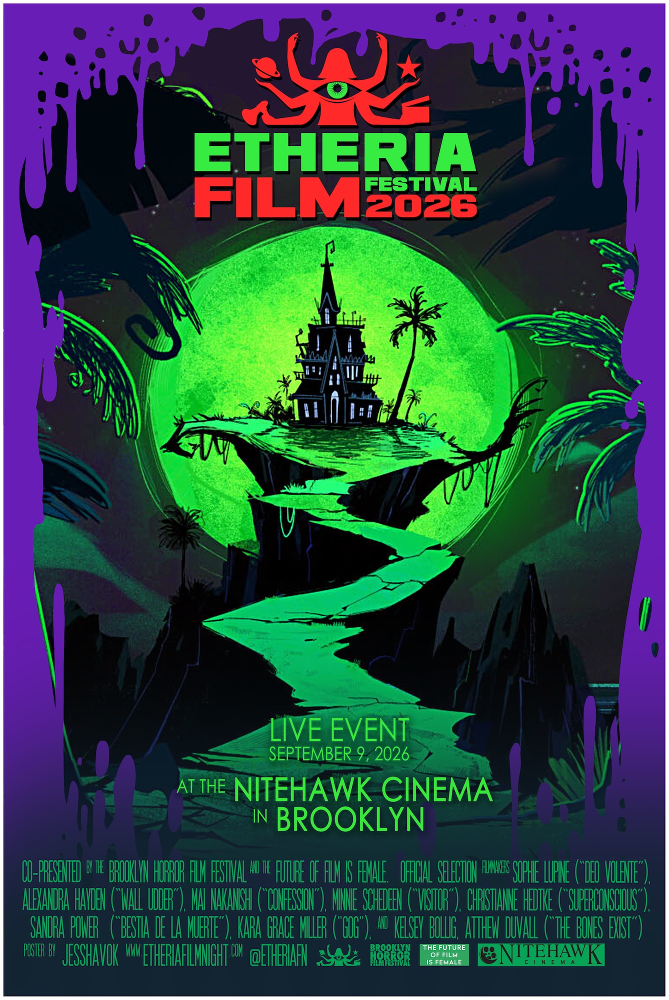 Poster for The 2026 Etheria Film Festival Short Film Showcase