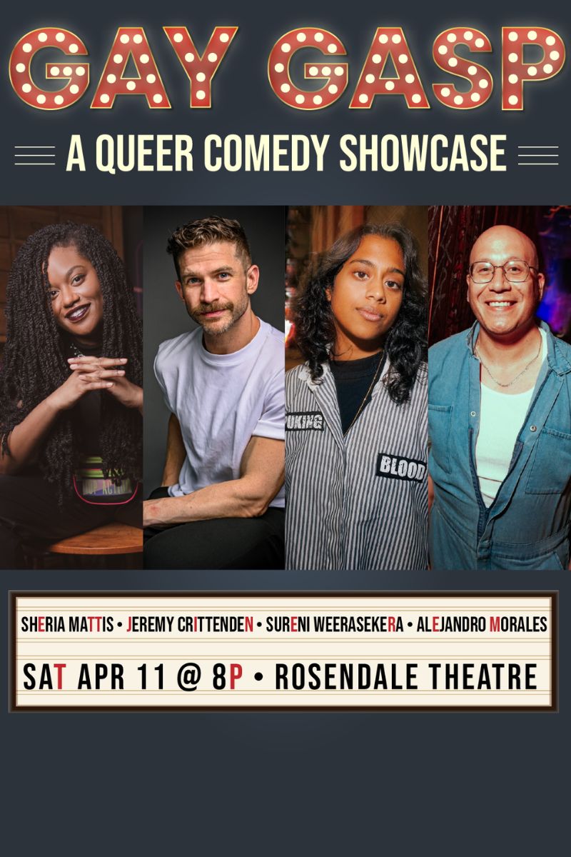 Poster for Gay Gasp: Big Gay Hudson Valley’s Queer Comedy Showcase