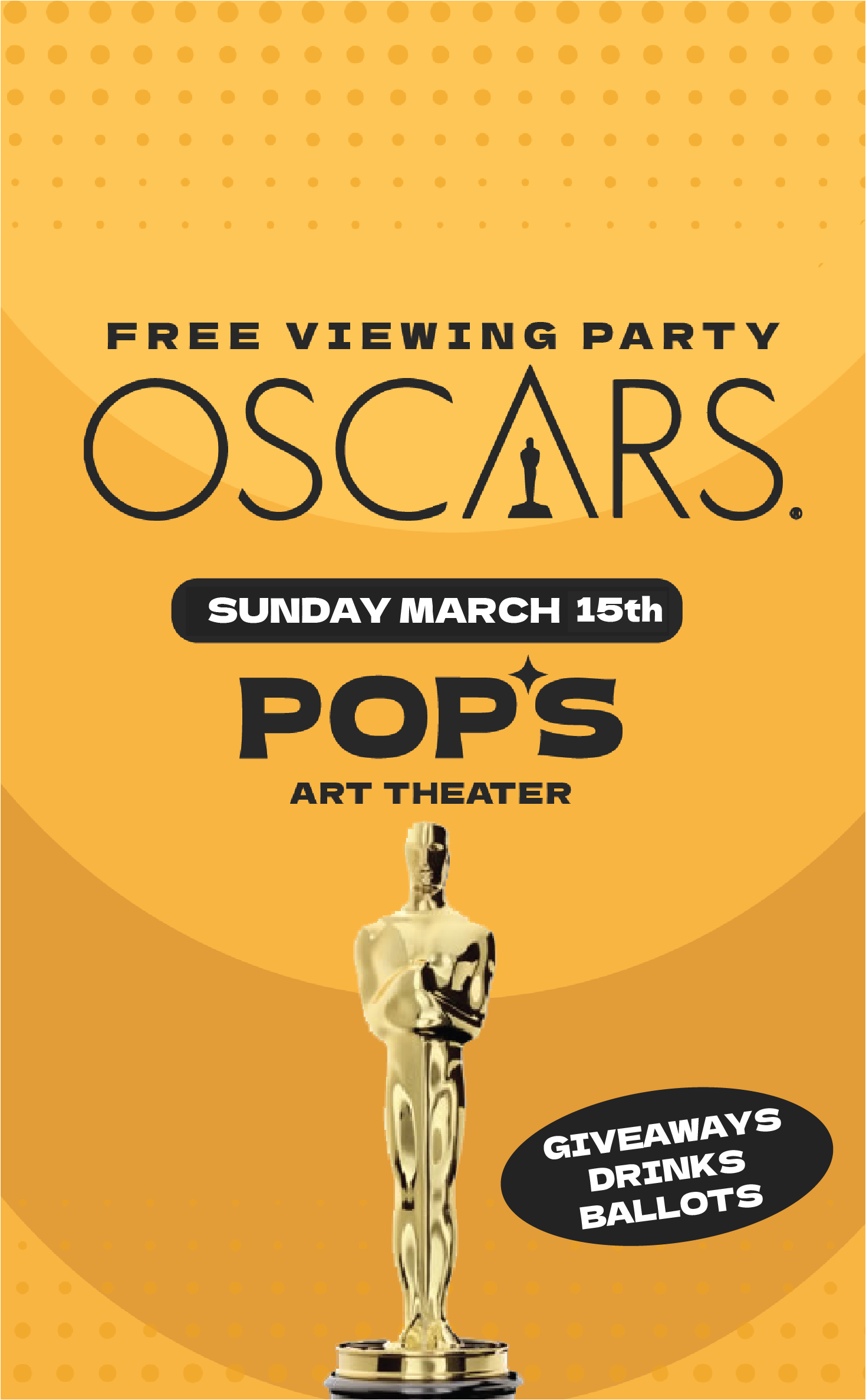 Poster for Oscar’s Watch Party