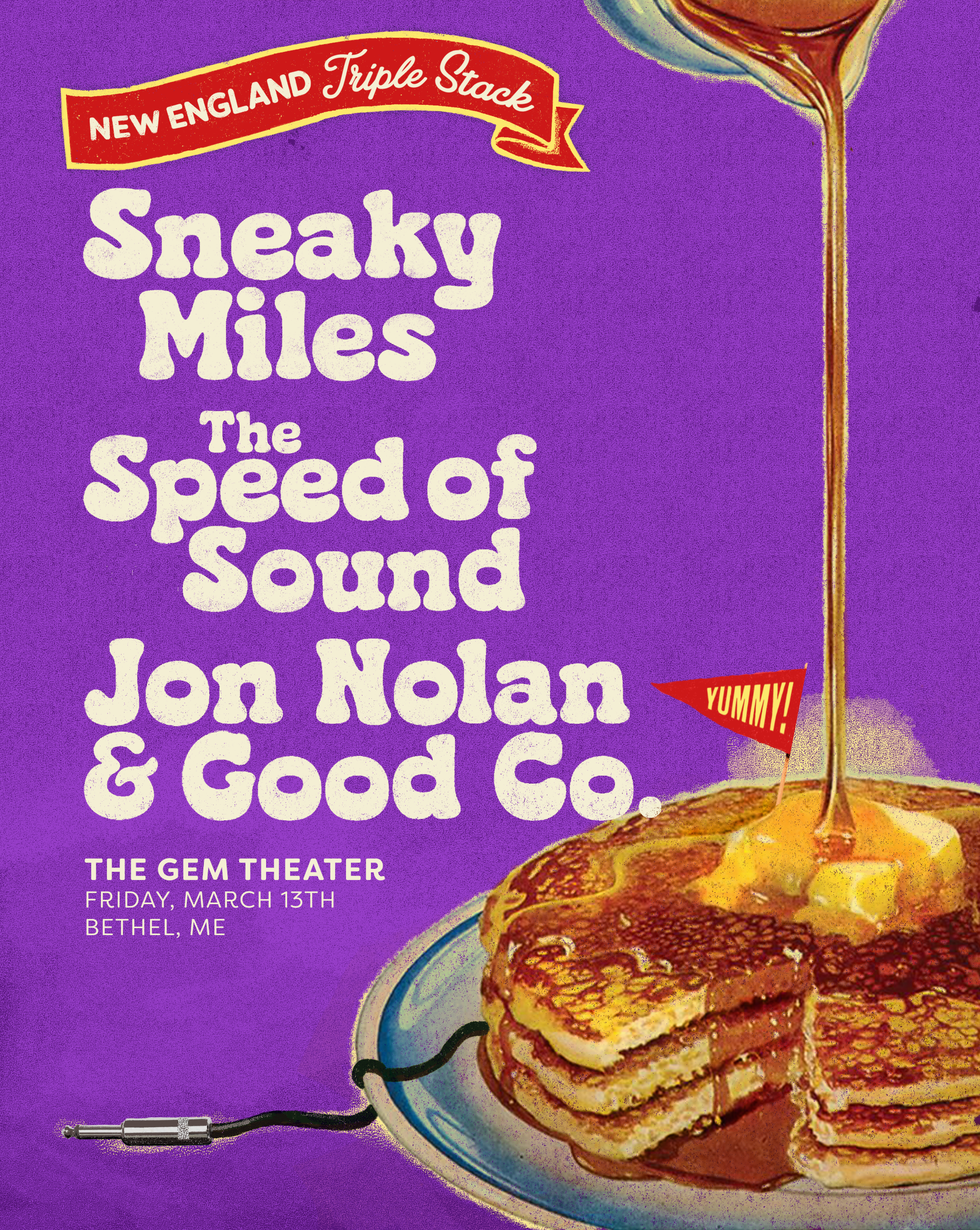 Poster for BAAM at The Gem Presents The New England Triple Stack