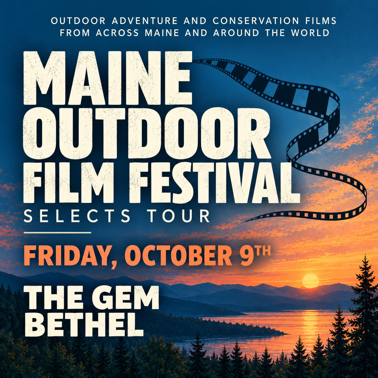 Poster for Maine Outdoor Film Festival