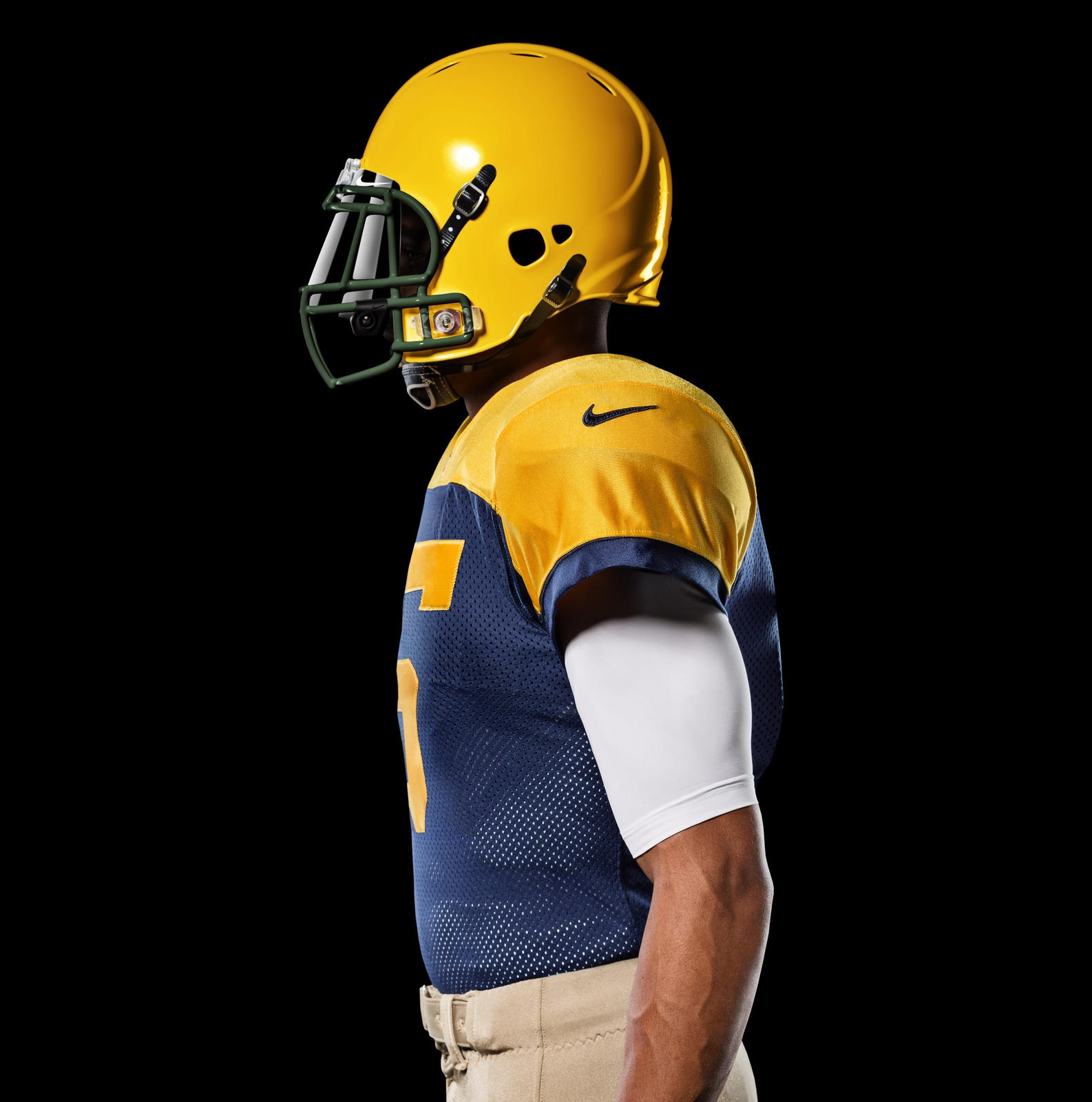 green bay packers all yellow uniform