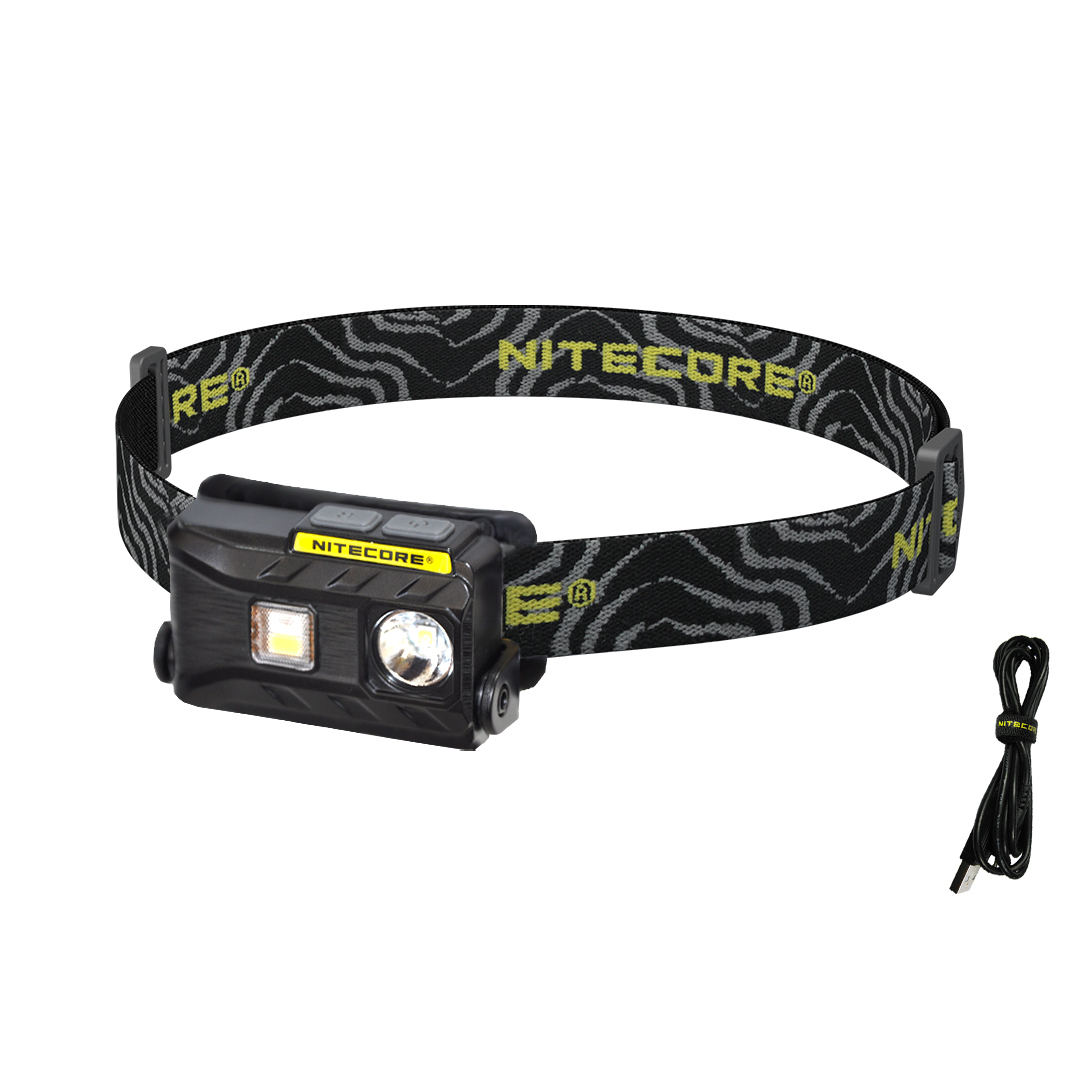 NITECORE NU25 360 Lumen Rechargeable Headlamp with White, Red, High CRI Triple Output  (Black)