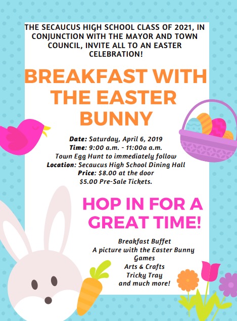 Secaucus Breakfast with the Easter Bunny