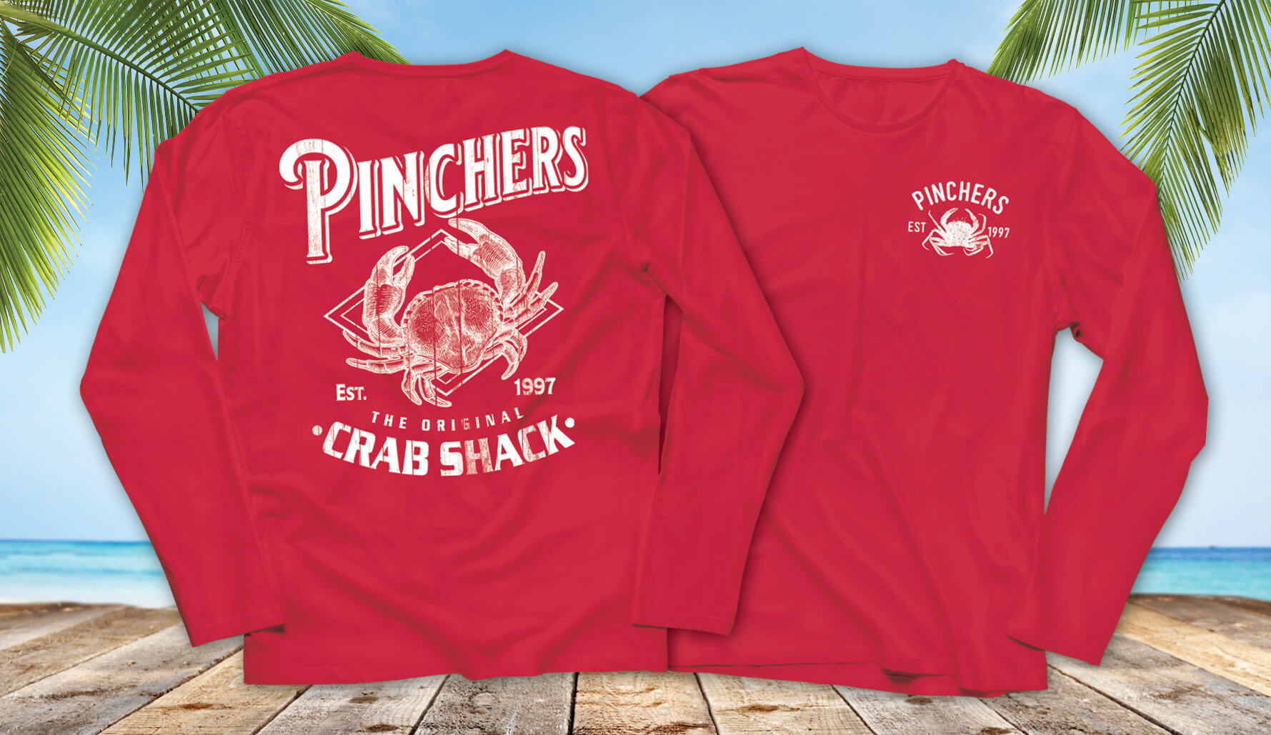 Pinchers Fishing Shirt - Red