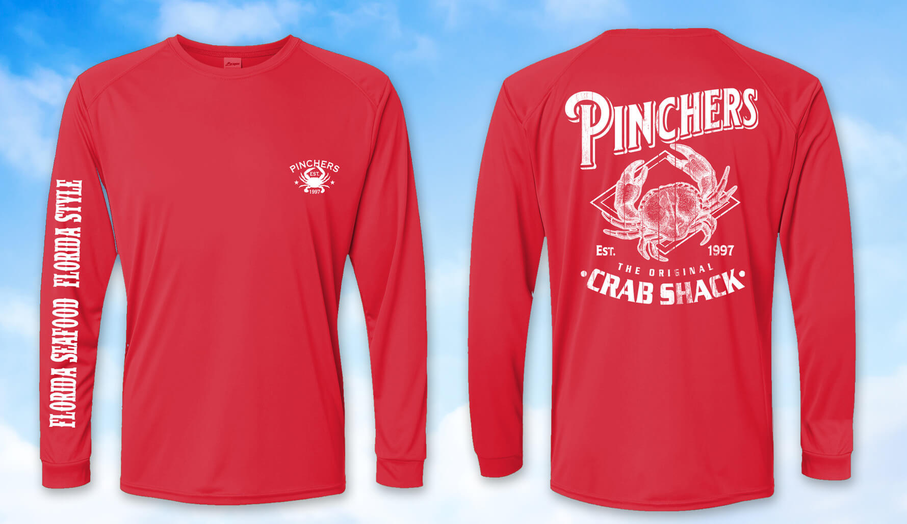 Pinchers Fishing Shirt - Red