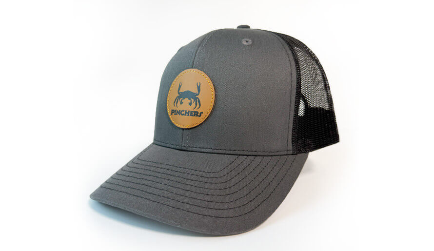 Dark Grey Patch Hats