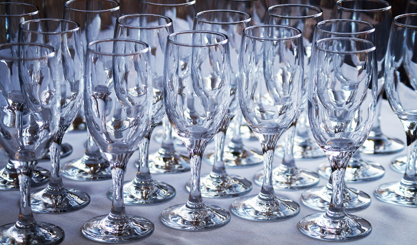 Glassware Rentals For Weddings Grand Event Center Winchester, VA