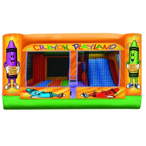 Crayon Mini Playground 3 in 1 Inflatable Bounce House Westville Grand Rental Station