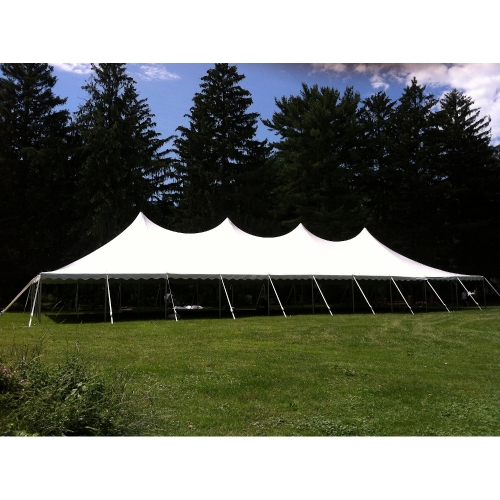 40' x 100' High Peak Pole Tent Professionally Installed Grand True