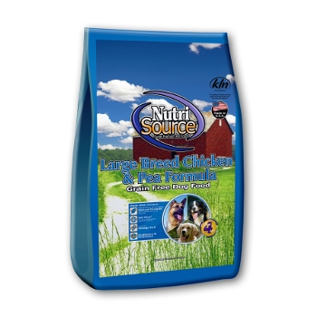 View of NutriSource® Large Breed Grain Free Chicken & Pea Dry Dog Food ...