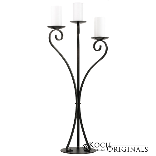 Bronze 3 Pillar Candle Candelabra Rent All Inc Asheville, NC