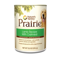 nature's variety prairie lamb and oatmeal