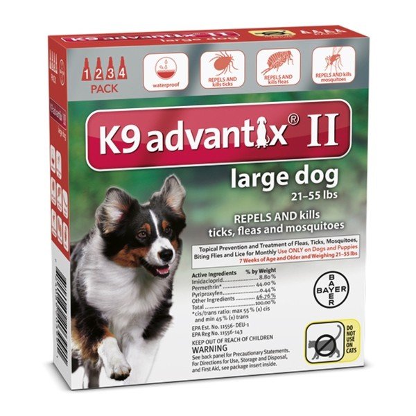 BAYER K9 ADVANTIX II FLEA TREATMENT FOR LARGE DOGS 4 PACK Smyrna Clayton Coop Clayton, DE
