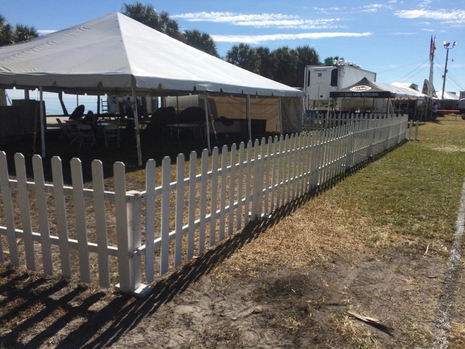 White Picket Fencing Taylor Rental Tampa Bay