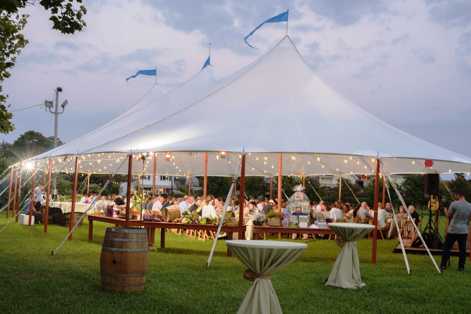 45' x 64' AURORA Sailcloth Tent Upstate Tents & Events Troy, NY
