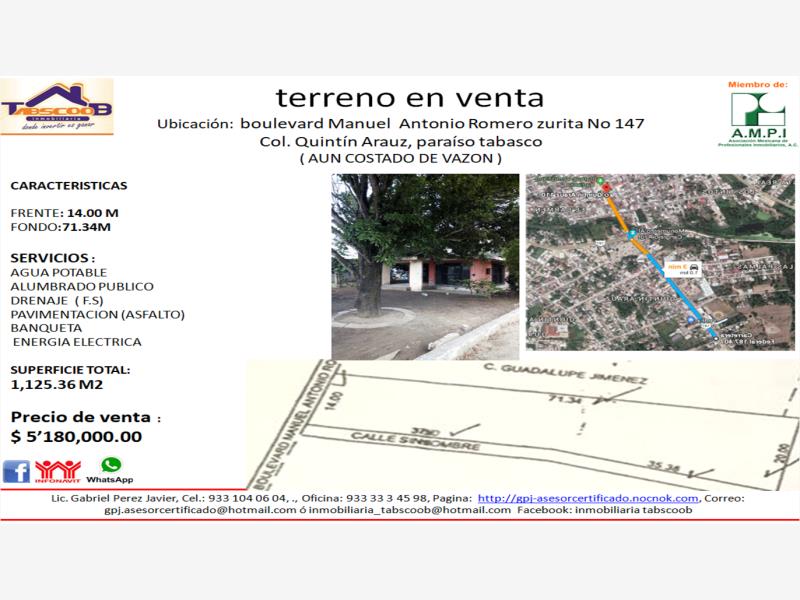 Terreno en venta en Quintin Arauz, Paraíso — foto 1 de 9