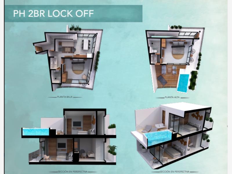 Departamento en venta en La Veleta, Tulum — foto 1 de 19