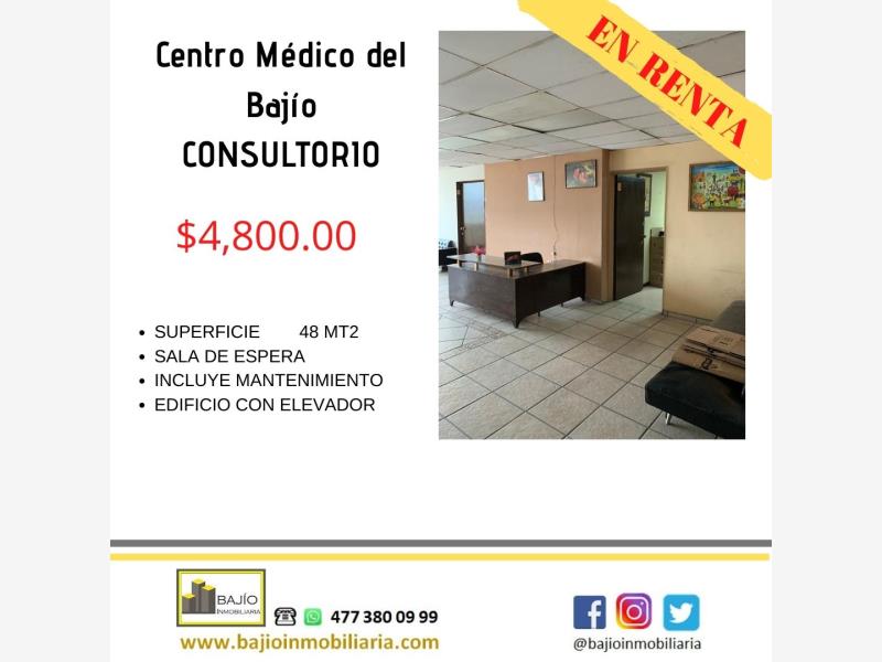 Consultorio en renta en Obrera, León — foto 1 de 5