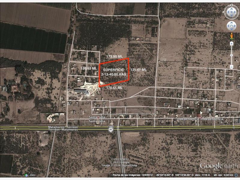 Terreno en Venta en Santa Monica, Matamoros, Coahuila de Zaragoza