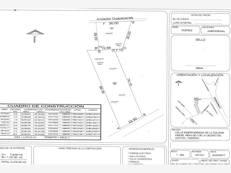 Terreno en venta en Miguel Hidalgo, Centro