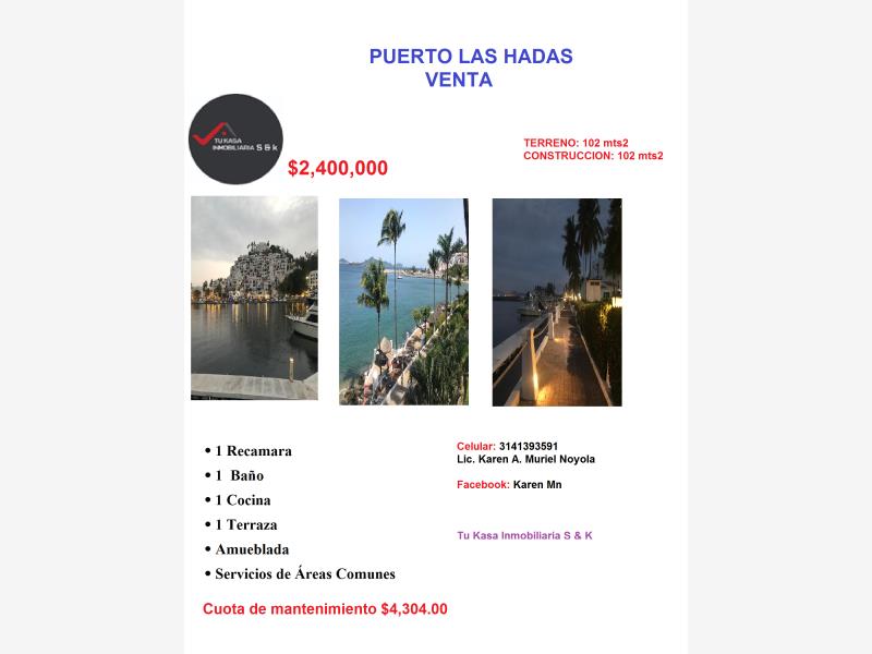 Departamento en venta en Las Hadas, Manzanillo — foto 1 de 16