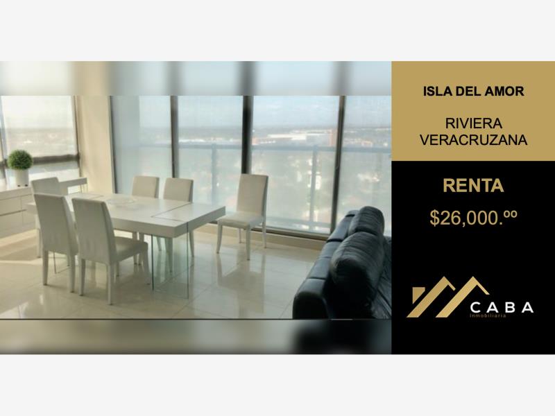 Departamento en renta en Isla del Amor, Alvarado — foto 1 de 20