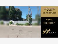 Terreno en venta en Benito Juarez Norte, Coatzacoalcos, Veracruz de Ignacio de la Llave