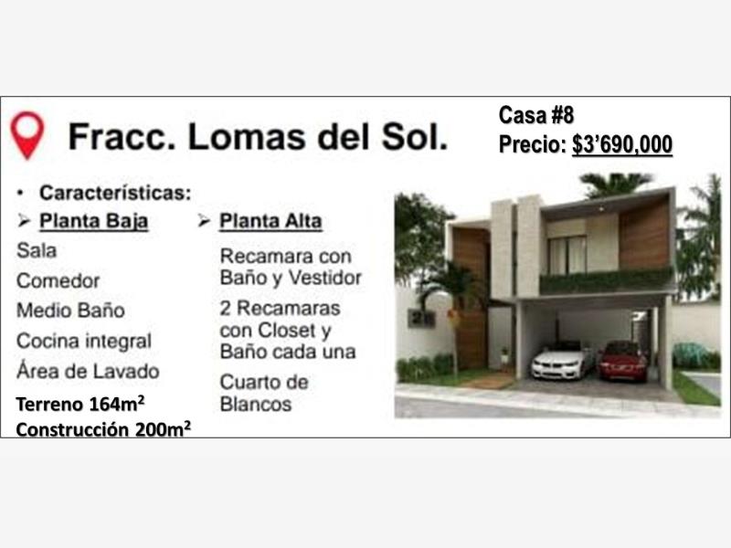 Casa en venta en Lomas del Sol, Alvarado
