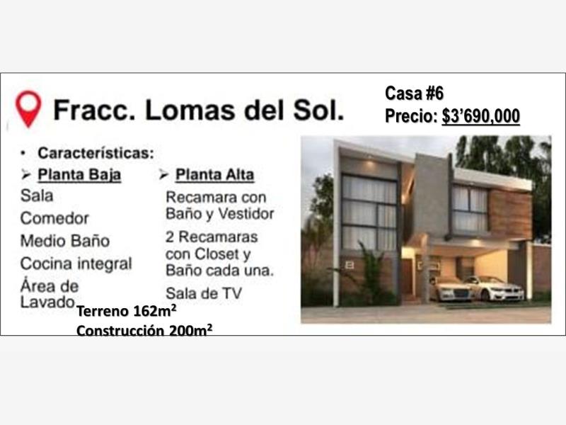 Casa en venta en Lomas del Sol, Alvarado