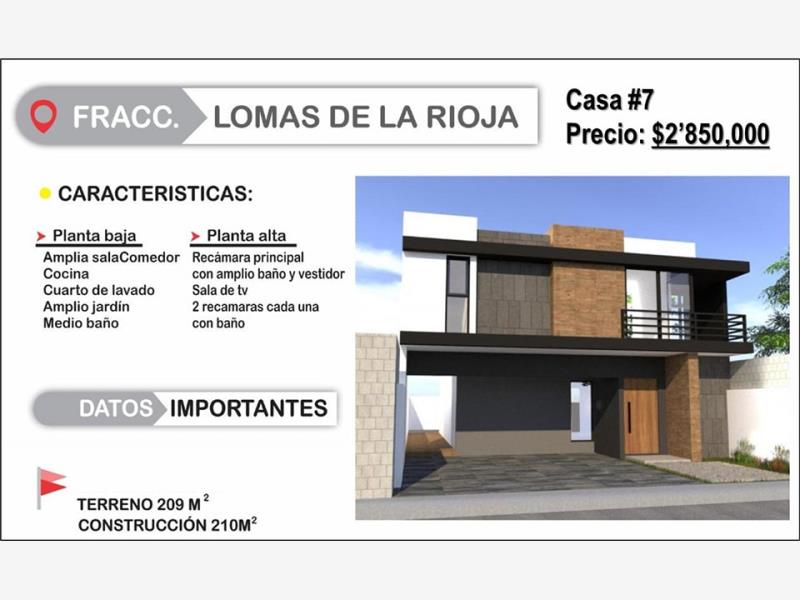 Casa en venta en Lomas de la Rioja, Alvarado