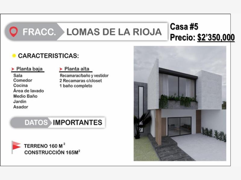 Casa en venta en Lomas de la Rioja, Alvarado