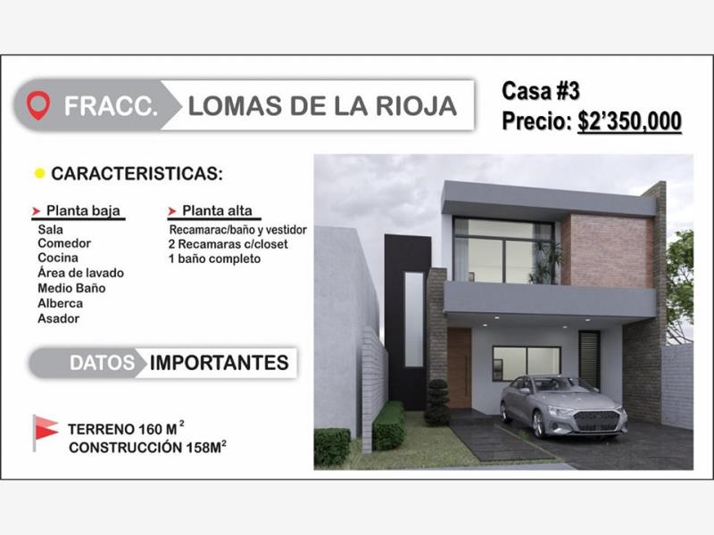 Casa en venta en Lomas de la Rioja, Alvarado