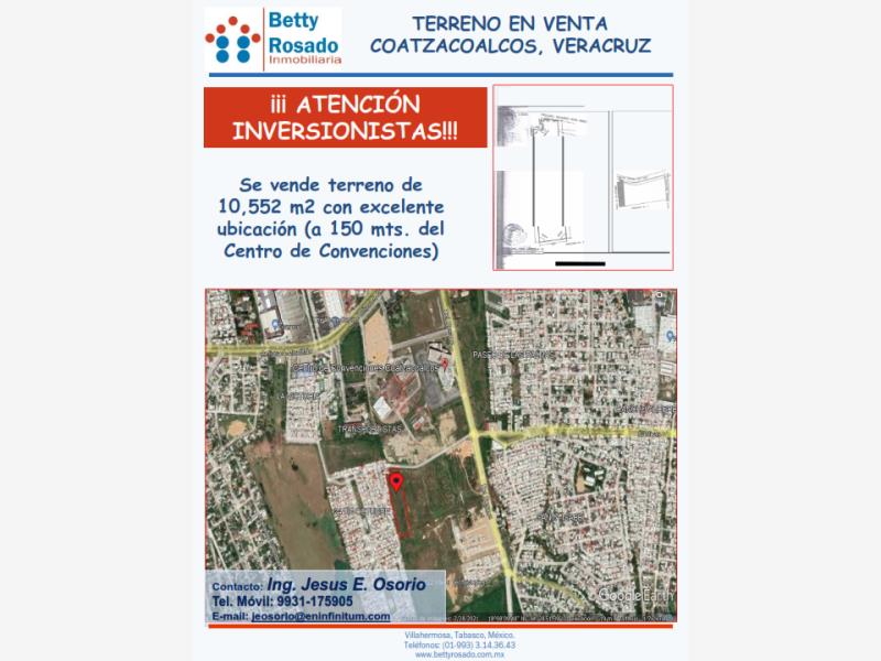 Terreno en venta en 24 de Octubre, Coatzacoalcos — foto 1 de 3